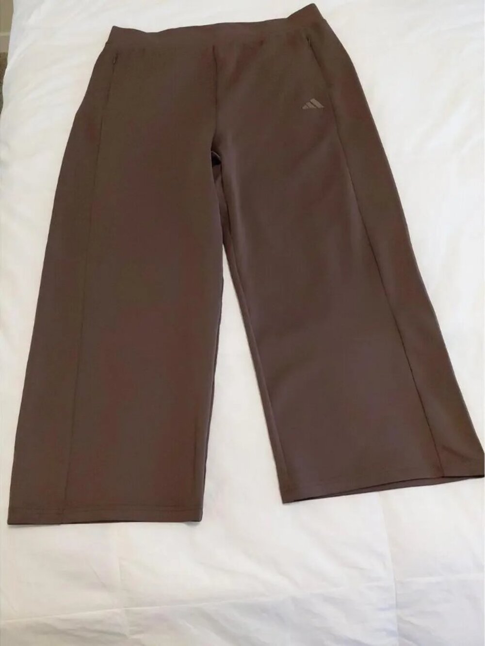 NEW Women’s Adidas XXL Wide Leg Active Casual Pants Chocolate Brown 2XL 2X NWT